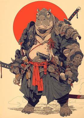 Samurai Hippopotamus