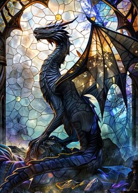 Tranquil Stained Dragon