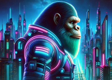 Neon Space Bigfoot