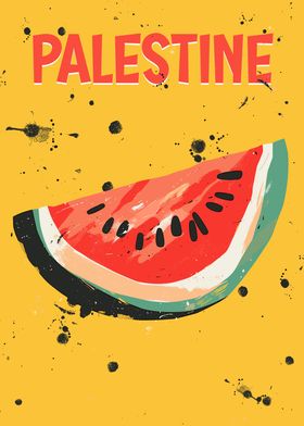Watermelon Palestine Art 
