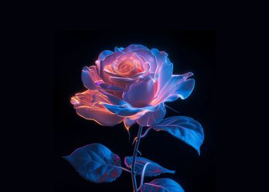 Electric Rose Glowing