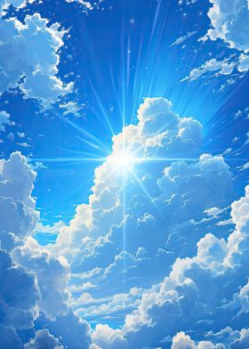 Heavenly Light Cloudscape