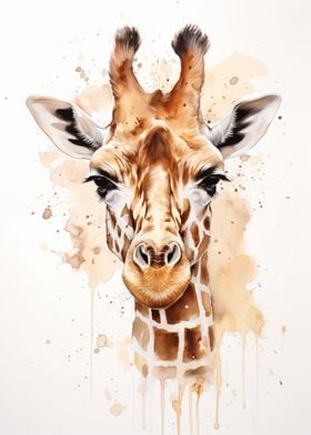 Giraffe Watercolor