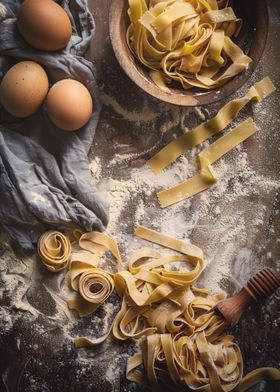 Pasta Eggs and flour