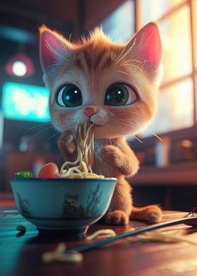 Cute Cartoon Cat