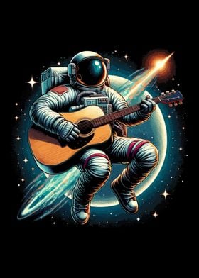 Musician Astronaut Guitar