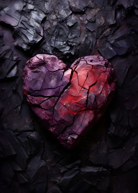 Cracked Stone Heart