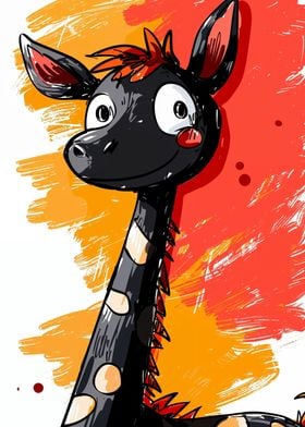 Charming Quirky Giraffe