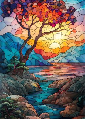 Stained Glass Landscape