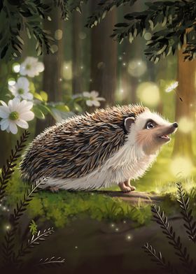 Cute cartoon Hedgehog 