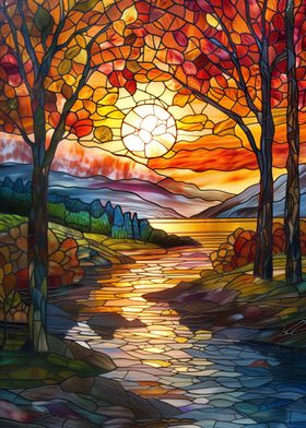 Stained Glass Landscape