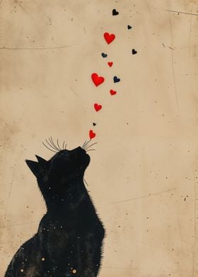 cat in love