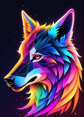 Neon Colorful Animal