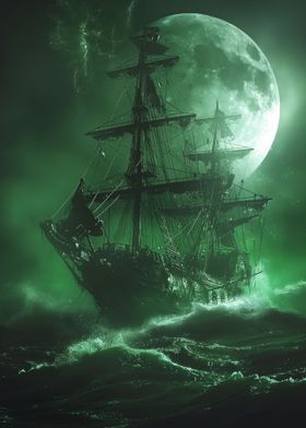 Ghost Ship in the Storm