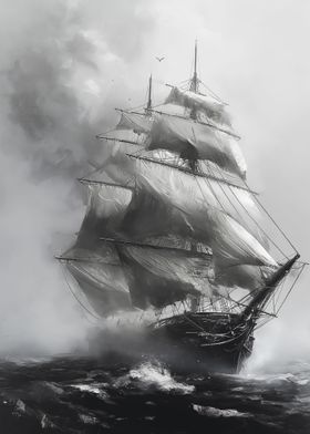 ghostly ship