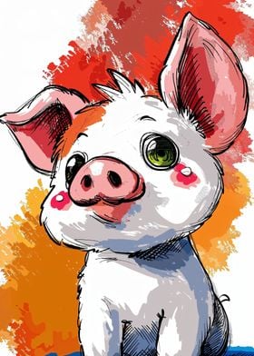 Joyful Piglet