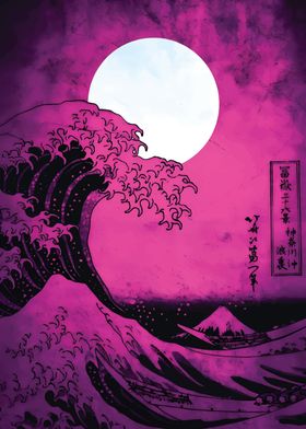 Hokusai wave off Kanagawa
