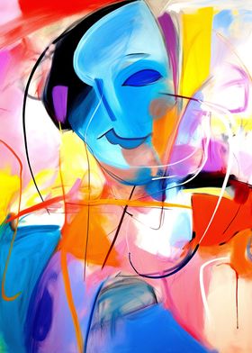 Abstract Woman Face