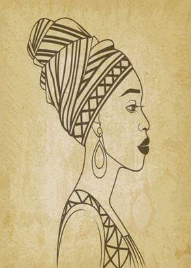 African Woman Vintage