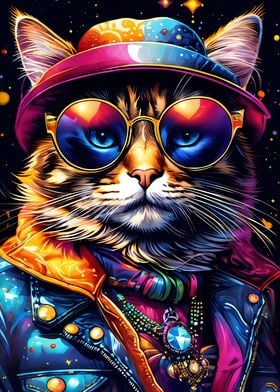 Cat with sunglasses