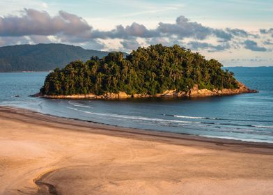 Sunrise beach Santos