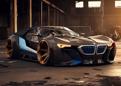 Futuristic BMW car