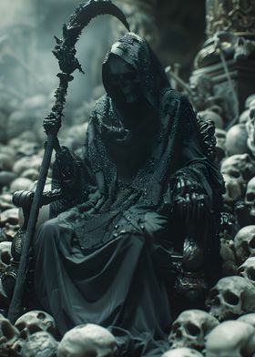 Grim Reaper Throne Skulls