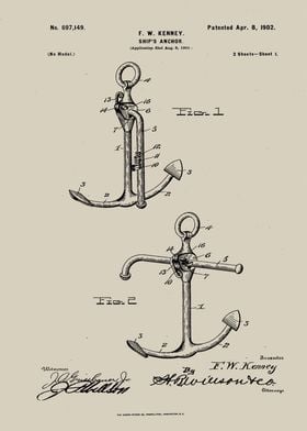 Anchor Nautical Patent