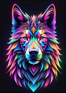 Neon Colorful Animal