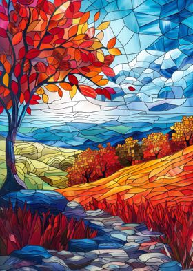 Stained Glass Landscape