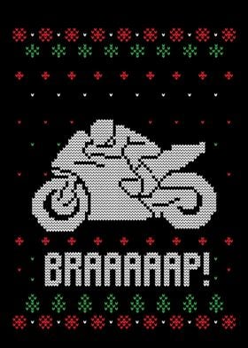 ugly christmas motorcycle