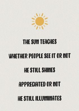 Learning from the Sun