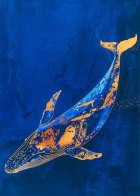 Gold and Blue Whale