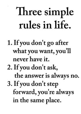 Rules of life 