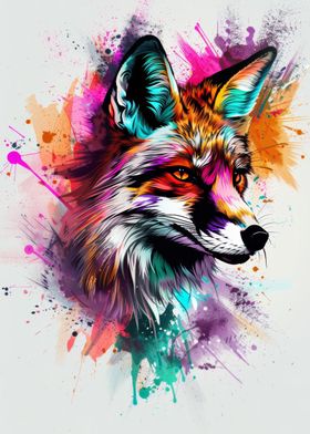 Color Splash Fox