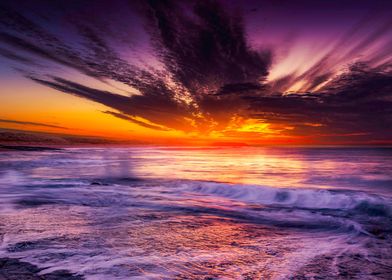 Purple Horizon Sunset