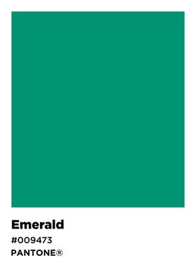 emerald color pantone