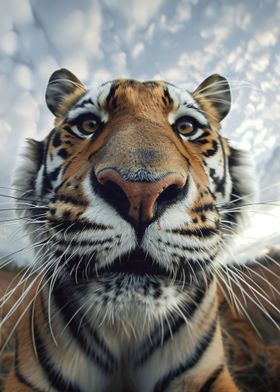 tiger take a selfie