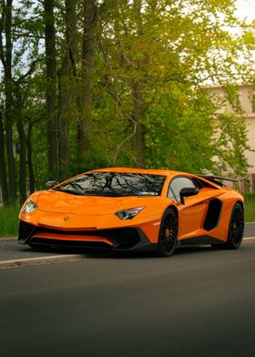 Orange Sport Car