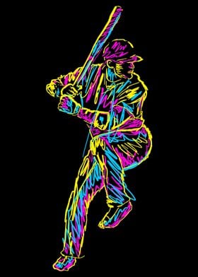 baseball pose art