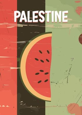 Palestine Watermelon Art