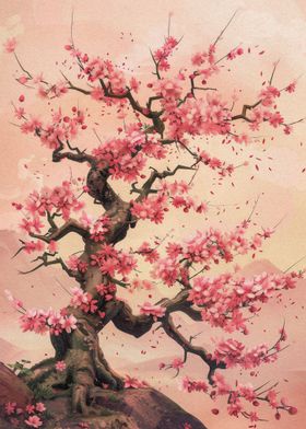 Japanese Cherry Tree Decor