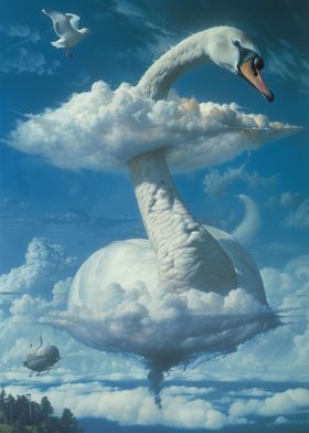 Majestic Sky Swan