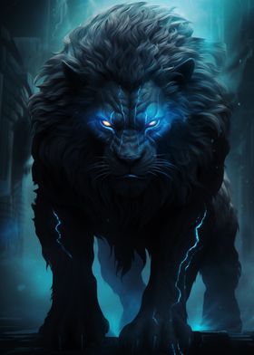 angry lion king