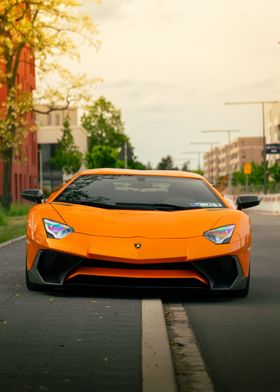 Orange Front Car