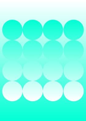 Abstract Dots Neon Blue