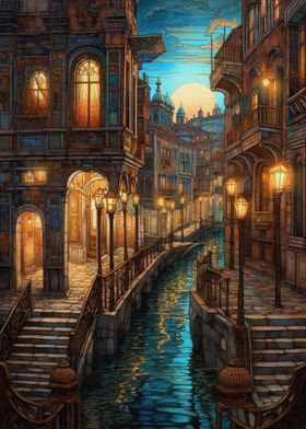 Venice Italy Travel Art