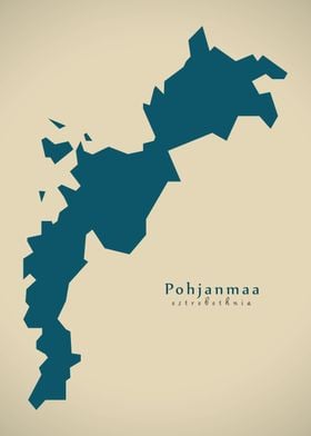 Ostrobothnia Finland map