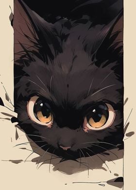 cute black cat