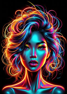 Radiant Neon Artwork